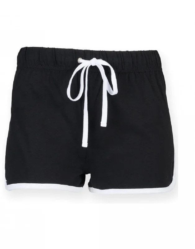 Kids Retro Shorts | BLACK/WHITE