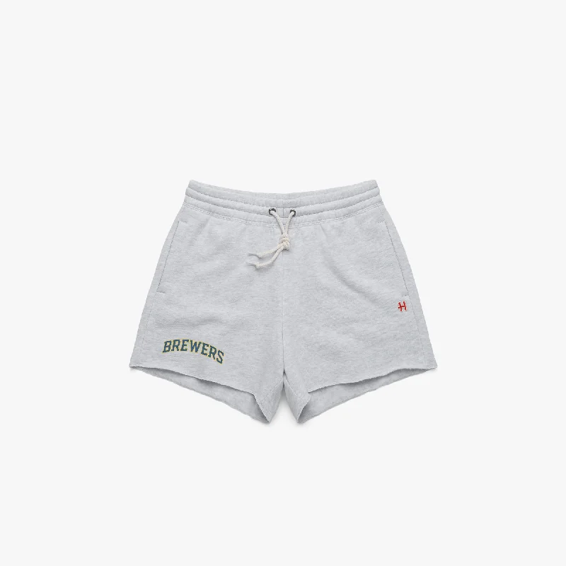 Women's Milwaukee Brewers Jersey Logo Sweat Shorts