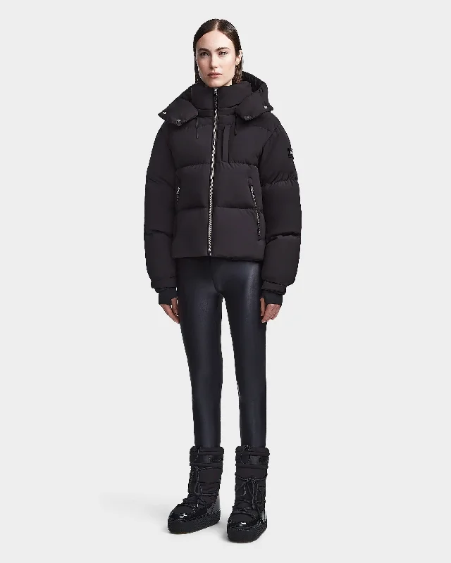 MAVE M WOMEN'S MATTE DOWN PUFFER WITH HOOD