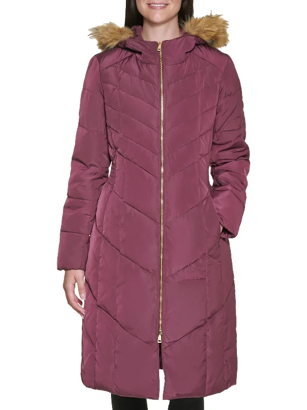 Womens Insulated Hooded Down Coat