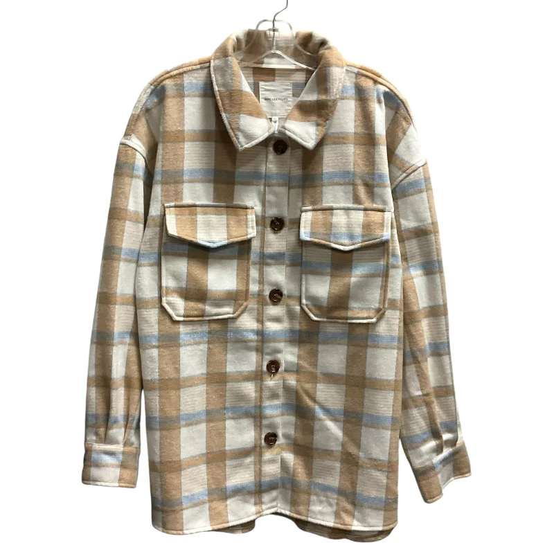 Jacket Shirt By Avec Les Filles In Plaid Pattern, Size: 2x