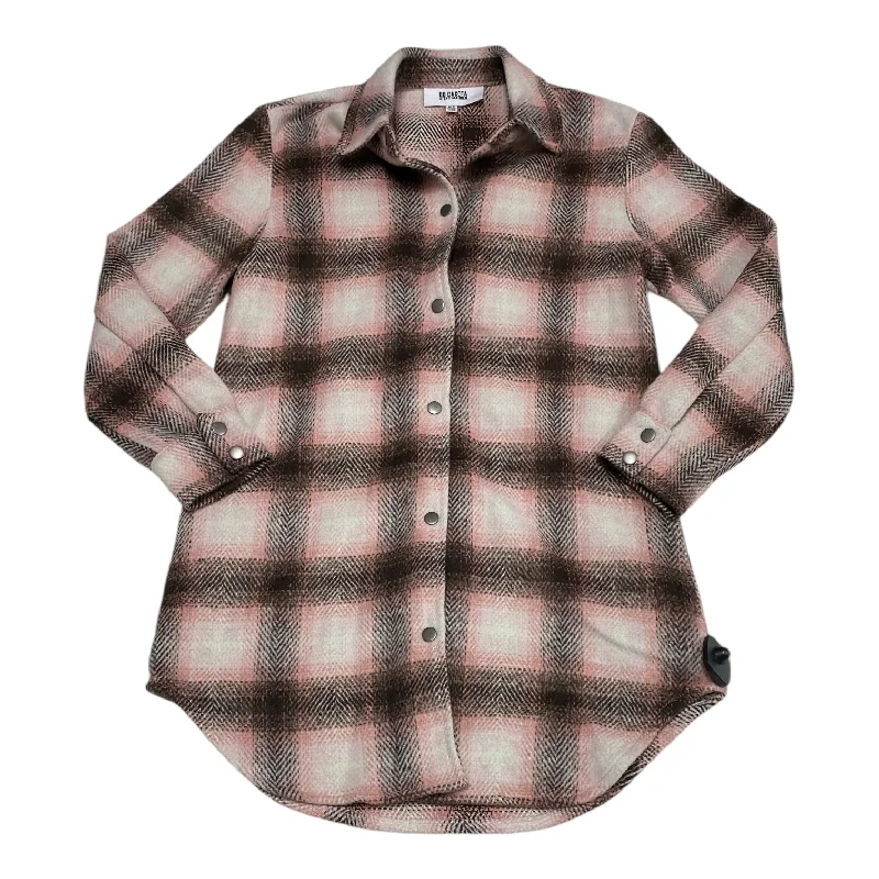 Jacket Shirt By Bb Dakota In Plaid Pattern, Size: Xs