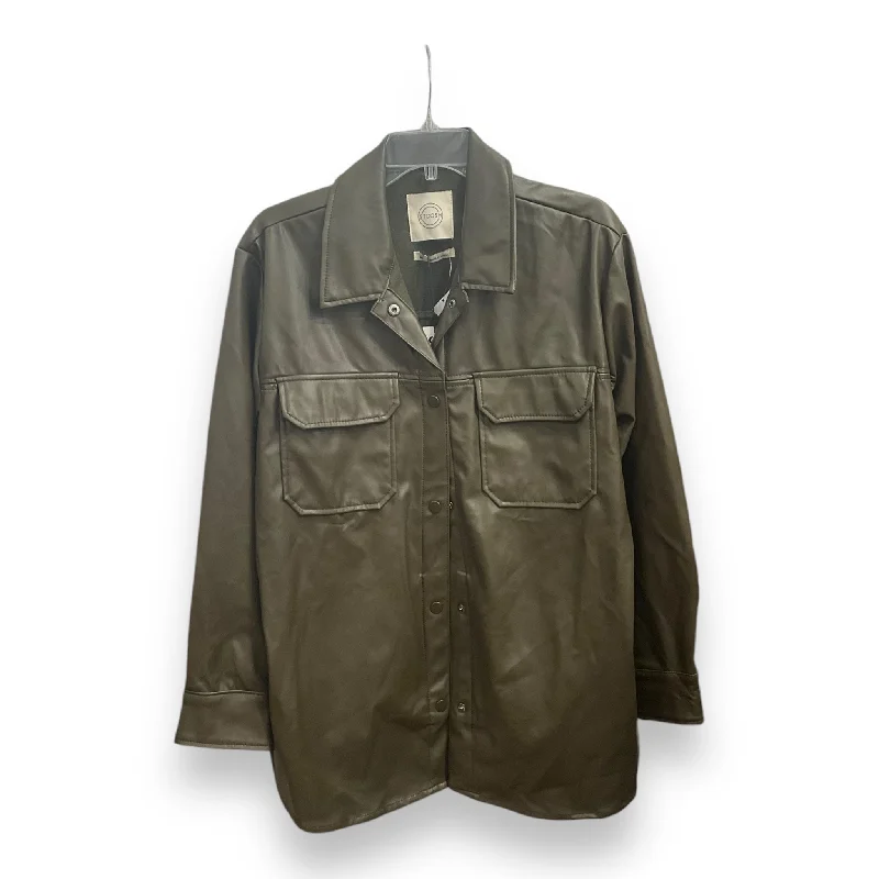 Jacket Shirt By Cmc In Green, Size: M