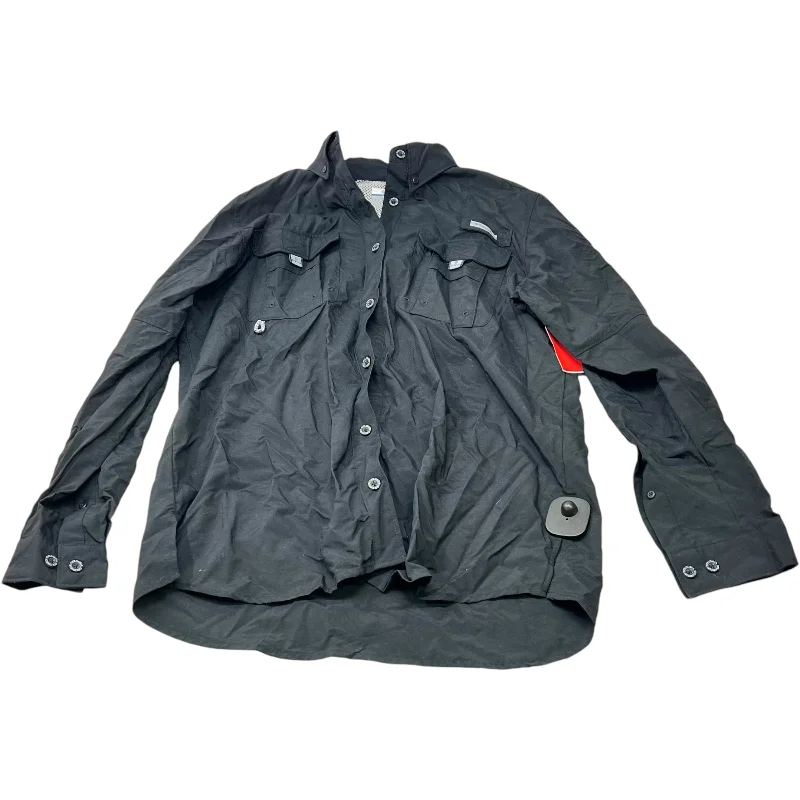 Jacket Shirt By Columbia In Black, Size: M