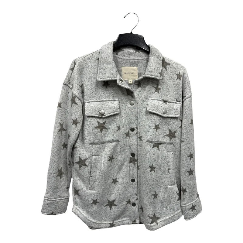 Jacket Shirt By Thread And Supply In Grey, Size: Xs